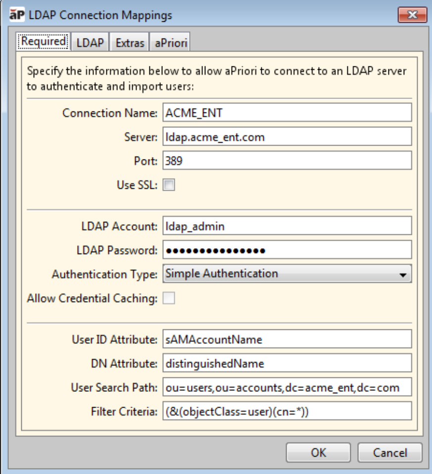 LDAP连接配置示例