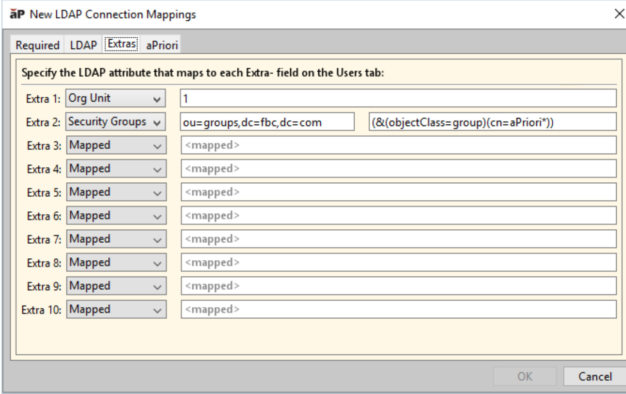 额外LDAP属性配置